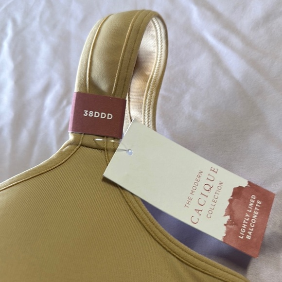 Cacique Tan Seamless Bra with Adjustable Straps - Picture 4 of 8